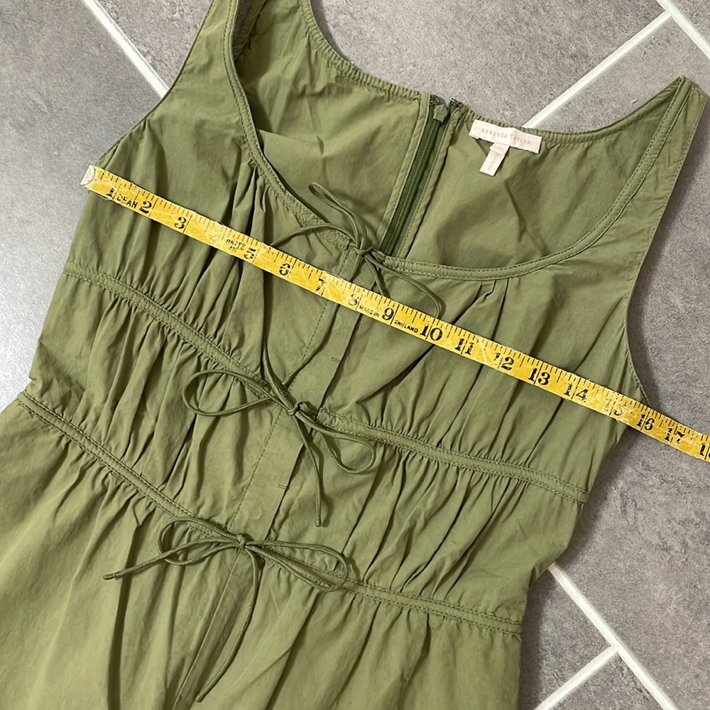 REBECCA TAYLOR‎ Poplin Silk blend Wide-Leg Jumpsuit size 4 - Picture 8 of 13
